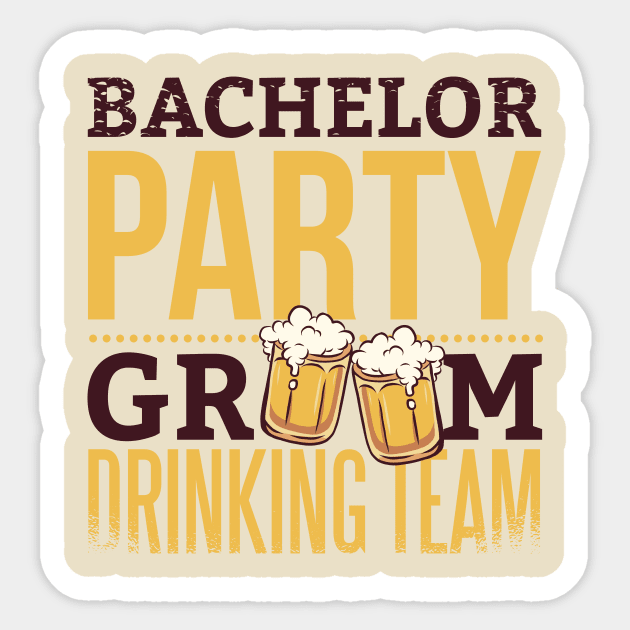 Bachelor Party - Drinking Team Sticker by LR_Collections